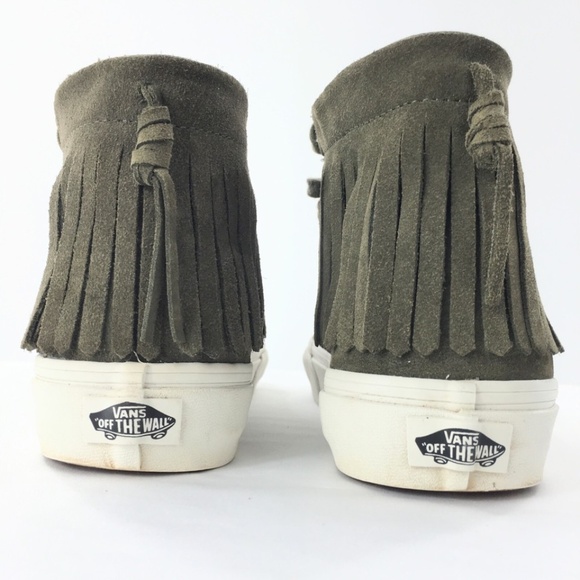 Vans Mens SK8-Hi Sneakers Suede Moccasin Green Port Royal Sz 7 Men / 8.5 Women - Picture 6 of 10